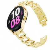 By Qubix Qubix - Metalen quick-release ketting band - Goud - Geschikt voor Huawei Watch GT 6 / GT 7 - 41mm