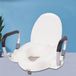 Wan GmbH Rehausse WC - Siège surélevé - Assise sécurisée - Avec accoudoirs - 10 cm plus haut - Beige