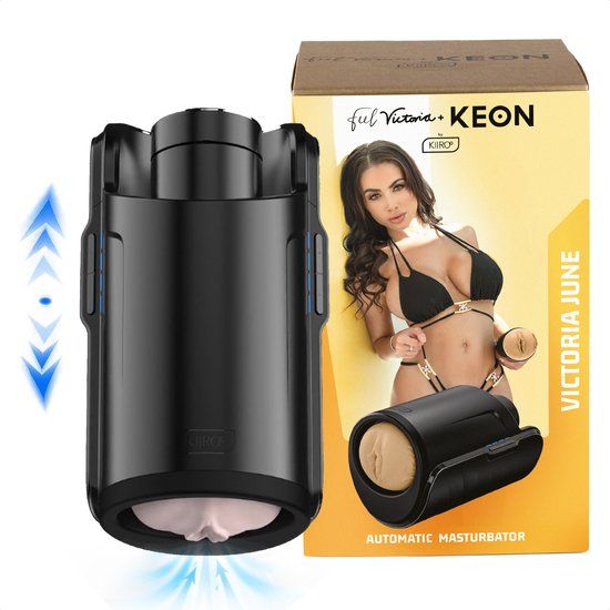 Kiiroo Keon & Victoria June Pocket Pussy - Automatische Masturbator voor Mannen