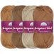 JubileeYarn Amigurumi Select garen, baby acryl, bruine tinten, 4 bollen