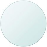 vidaXL Tafelblad van gehard glas, rond, 70 cm