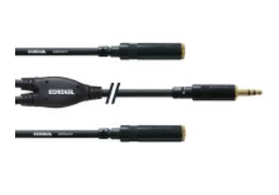 Cordial CFY 0.3 WYY - Audiokabel - 0,3 m - Zwart