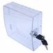 Boîtier de protection de thermostat avec clé, transparent, 15x16x5,5 cm