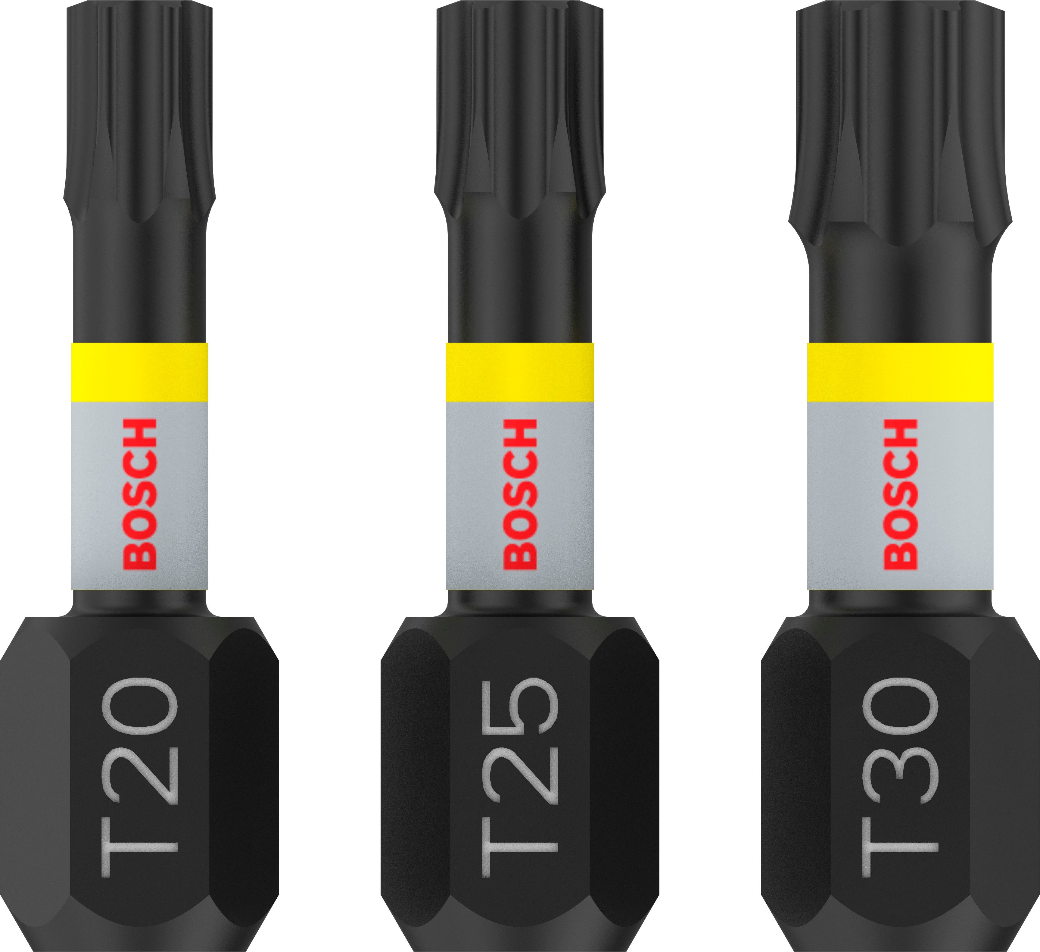 Bosch 3x PRO Torx slagschroefbit, 100 x 50 mm, Professional Accessoires Schroevendraaier