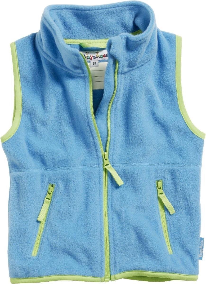 Playshoes bodywarmer fleece junior blauw/groen