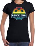 Bellatio Decorations Barcelona Zomer T-shirt / Shirt Barcelona Bikini Beach Party voor Dames - Zwart - M