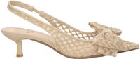 La Strada Slingback Beige Mesh Met Strik - Damesschoenen - Maat 41