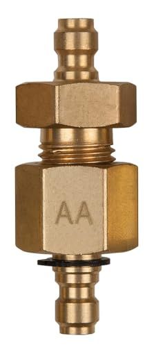 KS TOOLS Dubbel adapterstuk M14x1,5 binnen- en buitendraad en 3/8" slangaansluiting