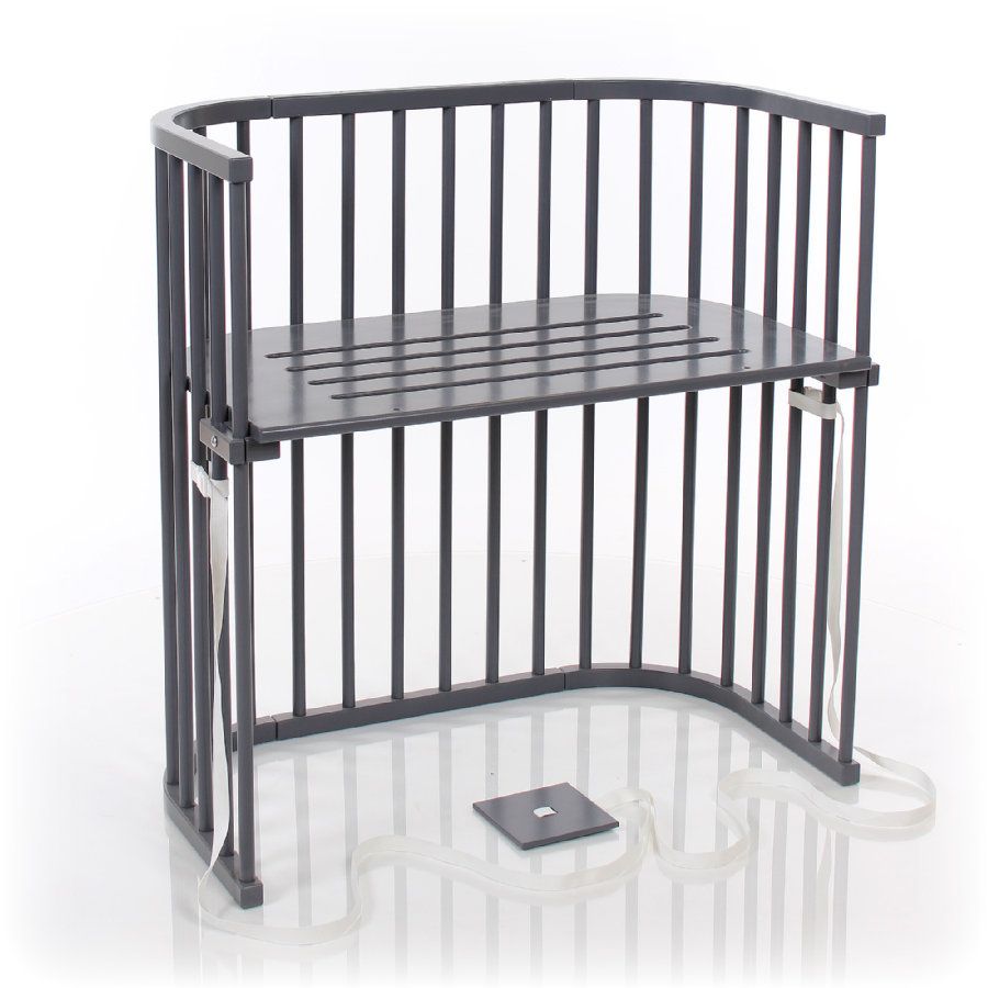 babybay Bijstelbedje Boxspring grijs