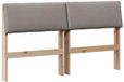 vidaXL - Tête de lit rembourrée - Taupe - 160 cm - Pin massif