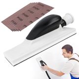 Merkloos Schuurmachine handschuurmachine schuursponsblok - 200 x 70 mm - Met stofafzuiging en 5 schuurstrips