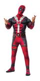 Rubie's Marvel Deadpool Deluxe spierborstkostuum en masker voor volwassenen, cartoon, zoals afgebeeld, XS