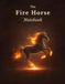 The Fire Horse Notebook: A Lined Journal with Dot Grid Pages for Daily Reflection, Creative Writing & Personal Growth