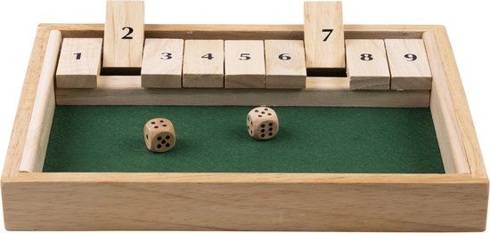 Longfield Games Shut The Box Klein - Hout - 6+ jaar