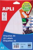 Apli witte etiketten Print & Write 19 x 27 mm, 735 stuks