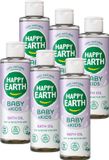 Happy Earth Bundel Badolie Baby & Kids - 100% Natuurlijke Ingrediënten - Microplasticvrij - Babyverzorging – Met plantaardige huidverzachter – Geschikt voor pasgeborenen - 6x150mL - Voordeelverpakking
