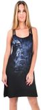 Alchemy England Cat Familiar Jurk Dames Mini-jurk - zwart - L