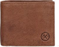Hide & Stitches Paint Rock Portemonnee - 100% Leer - Cognac