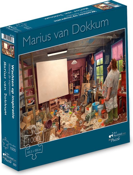 Art Revisited Marius van Dokkum - Wachten op Inspiratie Puzzel (1000 stukjes)