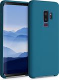 kwmobile hoesje geschikt voor Samsung Galaxy S9 Plus - Hoesje met siliconen coating - Smartphone case in mat petrol
