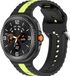 Wigento Samsung Siliconen armband voor Galaxy Watch 9 / 8 / 8 Classic, tweekleurig design