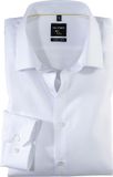 OLYMP No. Six super slim fit overhemd - wit twill - Strijkvriendelijk - Boordmaat: 41