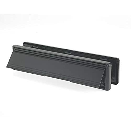 Yale YLP44-06/06-CP Letter Plate/Mail Slot, 300 mm, Black Finish