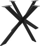 ML-Design Tafelpoten Zwart Staal Spider 120x78x71,5 cm