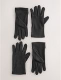 Next Dames 2 paar fleece handschoenen zwart