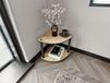 BOOKY Table d'appoint d'angle 34 cm Chêne