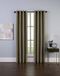 Curtainworks Malta Faux Zijde Doorvoertule Gordijnpaneel, 50 bij 144 inch, Brons