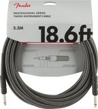 Fender Professional Series Instrument Cable 5.5m (Grey Tweed)