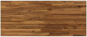 vidaXL Rechthoekig Tafelblad 130 x 50 x 3,2 cm Naturel Glas