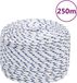 vidaXL - Boot touw 8 mm 250 m polypropyleen wit