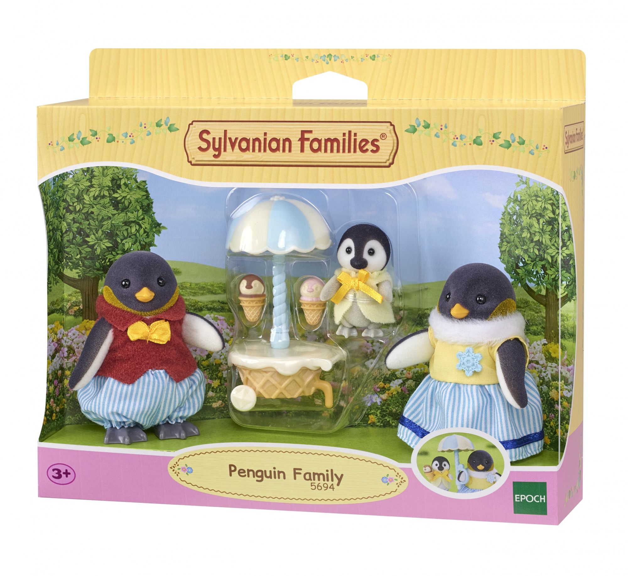 Sylvanian Families Familie Pinguïn - Speelgoed figuurset - 3 stuks