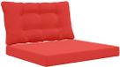 vidaXL Coussin de banc d'extérieur Polyester Rouge 80 x 68,5 cm