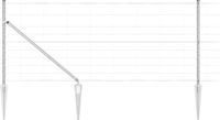 vidaXL - Gelast Draadhek met Spikes - 50 x 1 m - Gegalvaniseerd Staal - Zilver