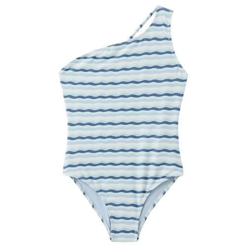 Mango Kids one shoulder badpak blauw