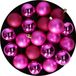 Christmas Decoration Koopman International Christmas Decoration kerstballen - 40x - 4 cm - fuchsia roze - kunststof - kerstversiering