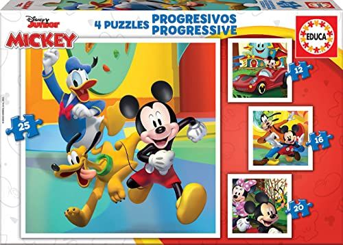 Educa Mickey & Friends 12-16-20-25, verschillende kleuren (19294)
