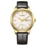 Citizen NY4059-09AC Horloge - Leer - Zwart - Ø 40 mm