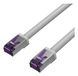 Flexline S/FTP CAT6a 10 Gigabit netwerkkabel Grijs, Paars 1 m S/FTP (S-STP) Rond