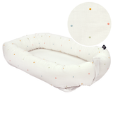 Tots Tale Babynest Baby Soft Muslin Confetti White
