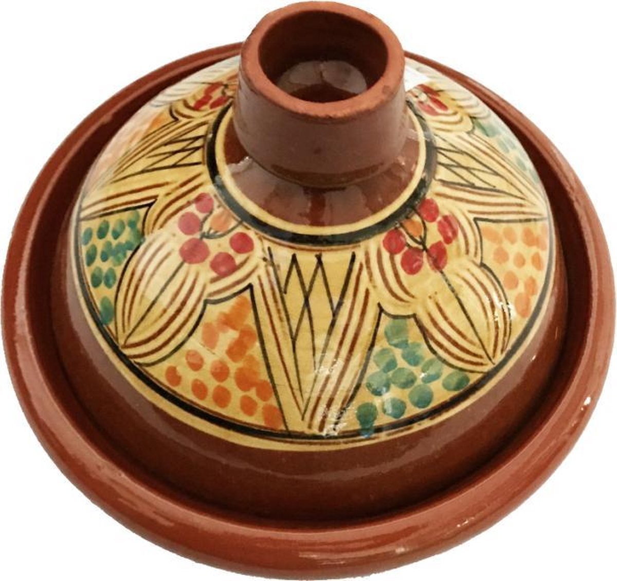 marocstore.nl Tajine - 6/8 persoons - Ø 33 cm - Aardewerk