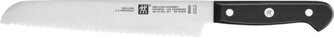 Zwilling Gourmet Broodmes - 20cm - Zwart/Zilver - RVS