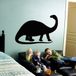 Ambiance Sticker Schoolbordsticker - Uitwisbare Zelfklevende Muurstickers - Dinosaurus Silhouet - 110x160cm