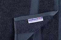 Todocama Set van 2 handdoeken, 100% katoen, 550 g/m², extra zacht, 5503, zeer absorberend en sneldrogend (donkergrijs, 70 x 140 cm)