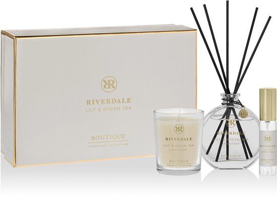 Riverdale Geschenkset - Lily & Green Tea - Medium - Grijs