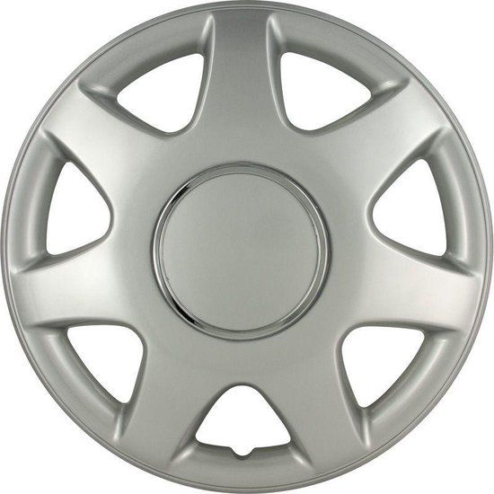 AutoStyle Wieldoppenset Florida - 15 inch - Zilver - Set van 4