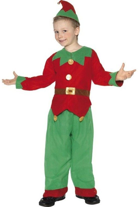 Vegaoo Elf kostuum voor jongens Kerst - Kinderkostuums - 98/104
